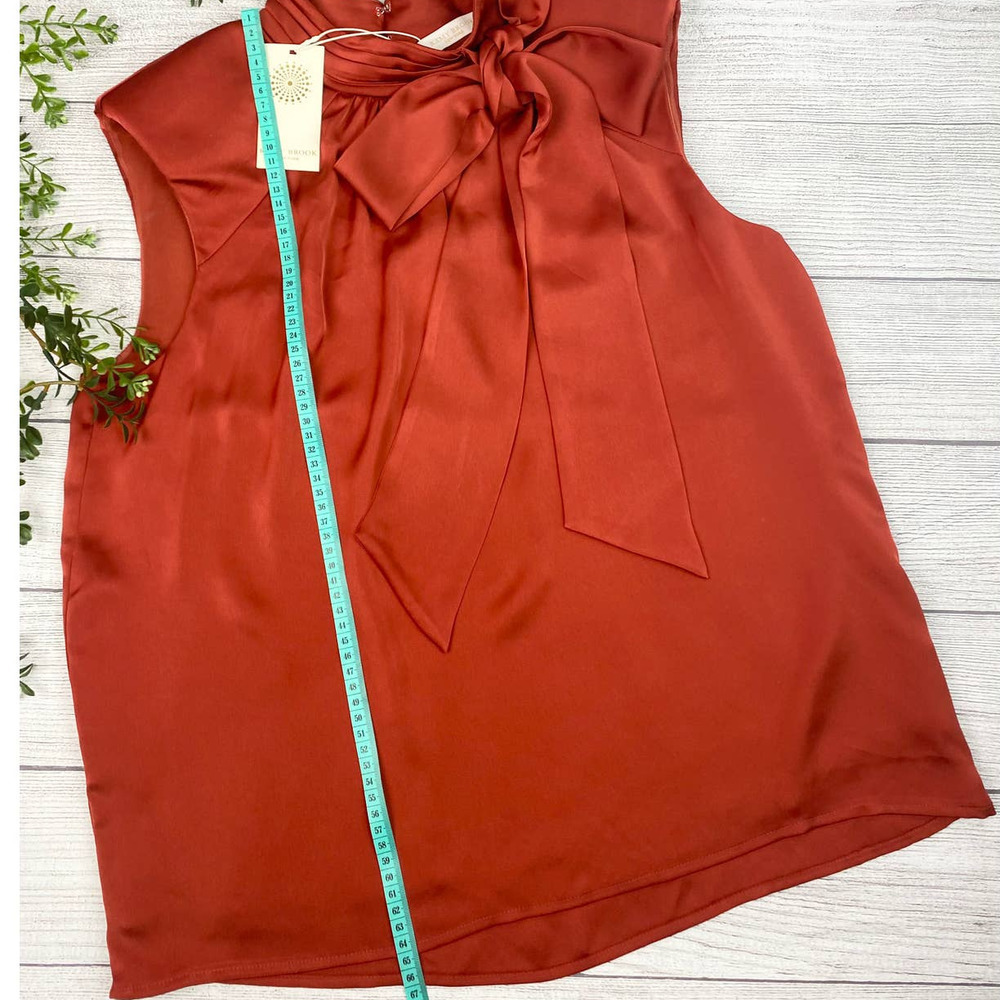 NEW RAMEY BROOK Avia Structured Shoulder Clay Sleeveless Top Lg - Picture 7 of 11